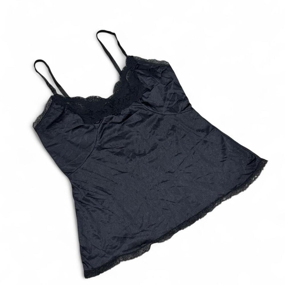 Vintage Black lace cami top with adjustable straps